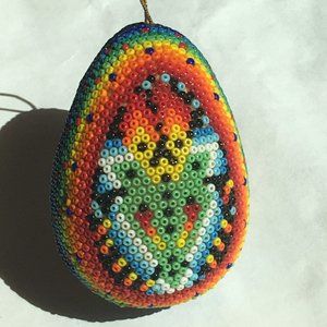 Huichol Beaded Ornament Mexican Folk Art